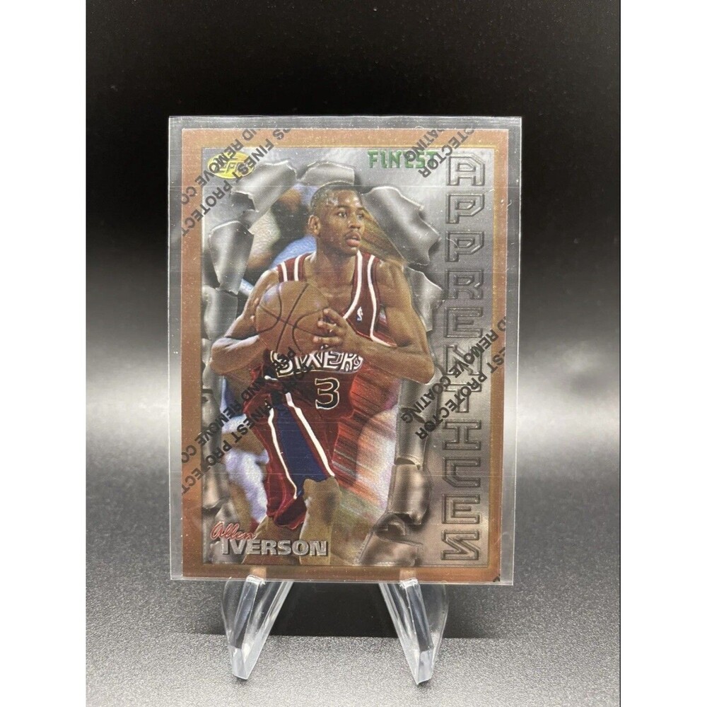 1996-97 Topps Finest Allen Iverson RC Apprentices With Coating Mint Rookie Card